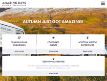 Tablet Screenshot of amazingdays-scotland.com